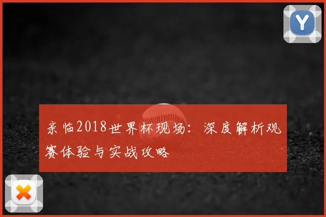 亲临2018世界杯现场:深度解析观赛体验与实战攻略